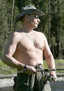 Putin fishing (for compliments)